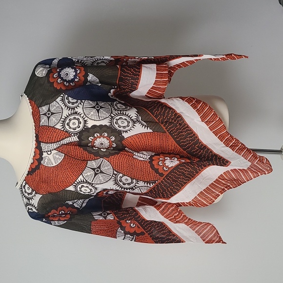 Refashioned Vintage Scarf Top (M/L) - Picture 2 of 5